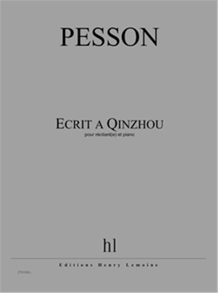 Ecrit À Qinzhou